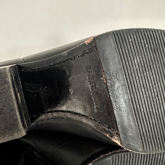 Rachel Comey nasseau black leather ankle boot sherpa lined chelsea booties 7.5 - Picture 9 of 10